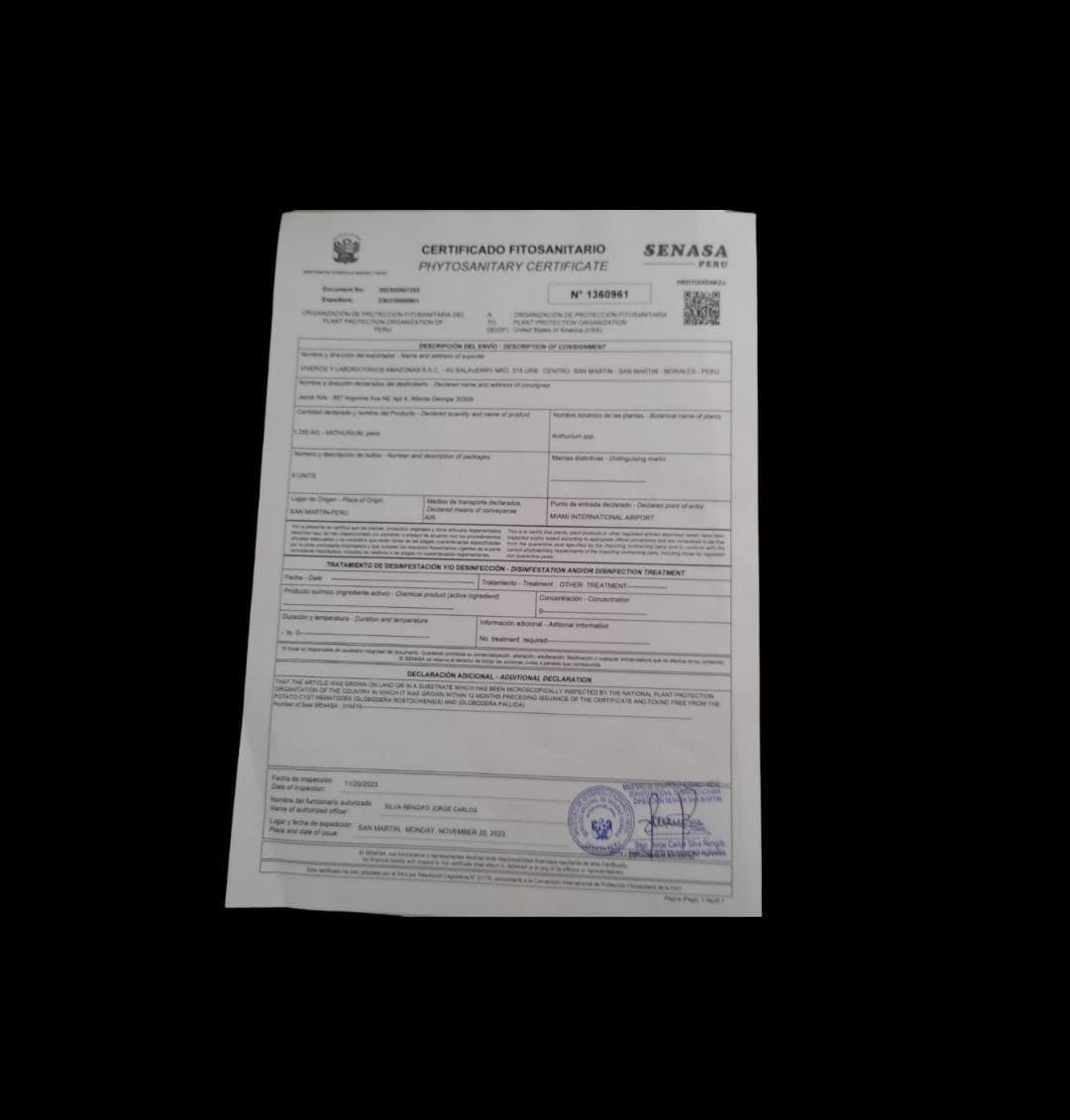 Phytosanitary Certificate: Required for International Plant Shipments