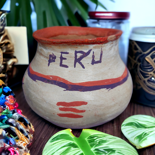 Wayku Native Community Quechua Lamista Handmade Clay Jar